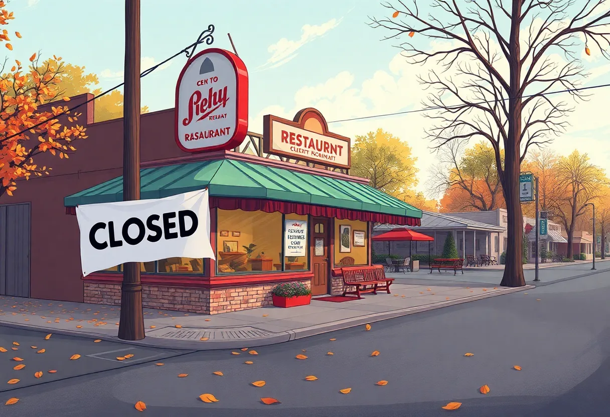 Illustration of a closed restaurant in Central Florida