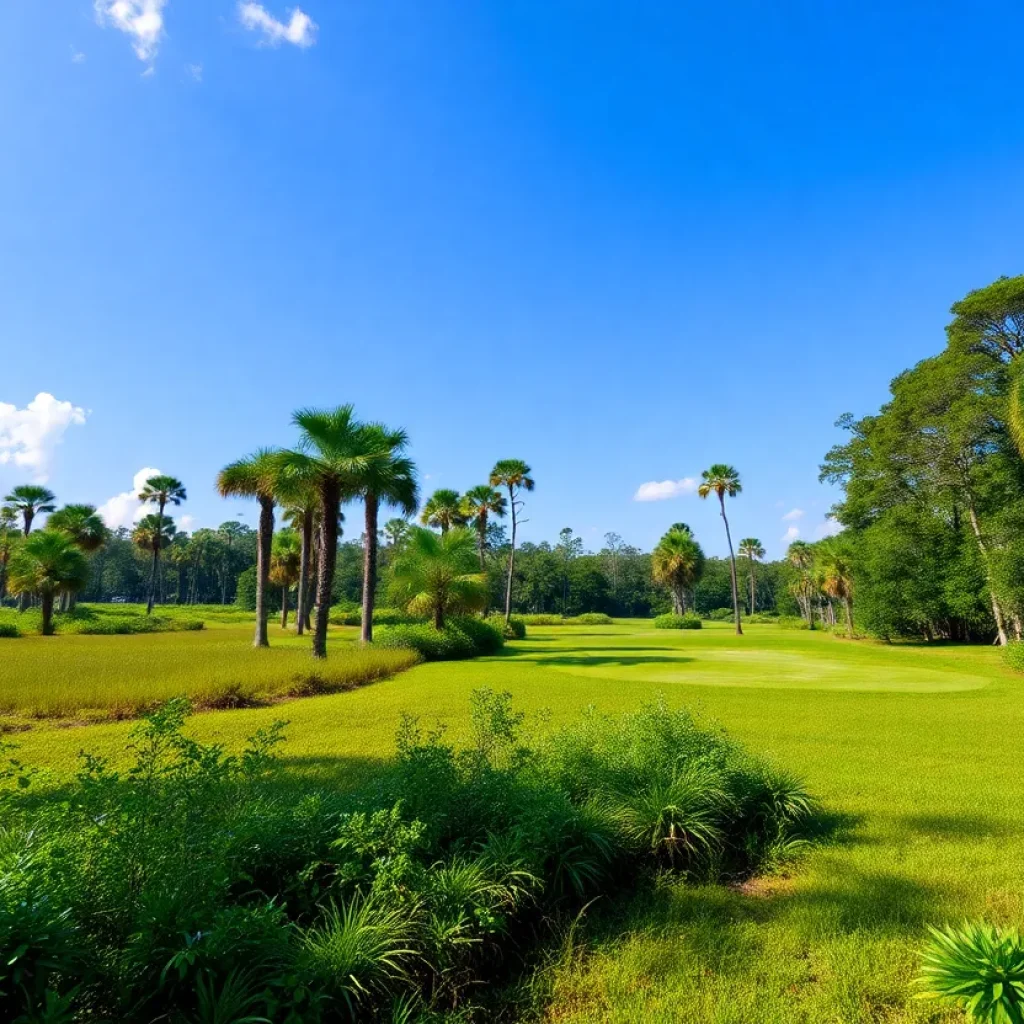 Beautiful view of a Florida state park representing nature conservation.