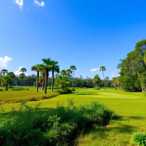 Beautiful view of a Florida state park representing nature conservation.