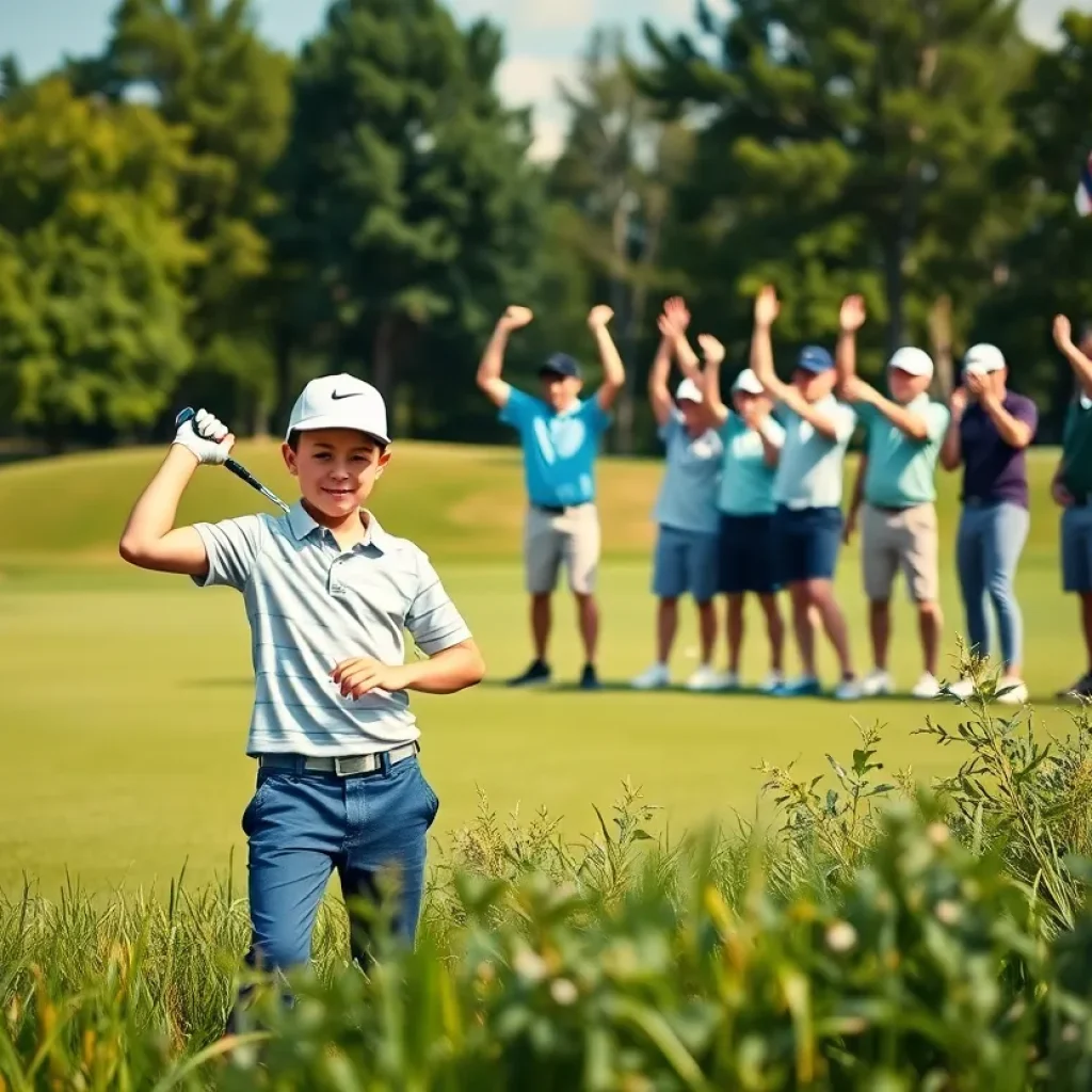 Frederik Kjettrup playing golf for Cleeks GC
