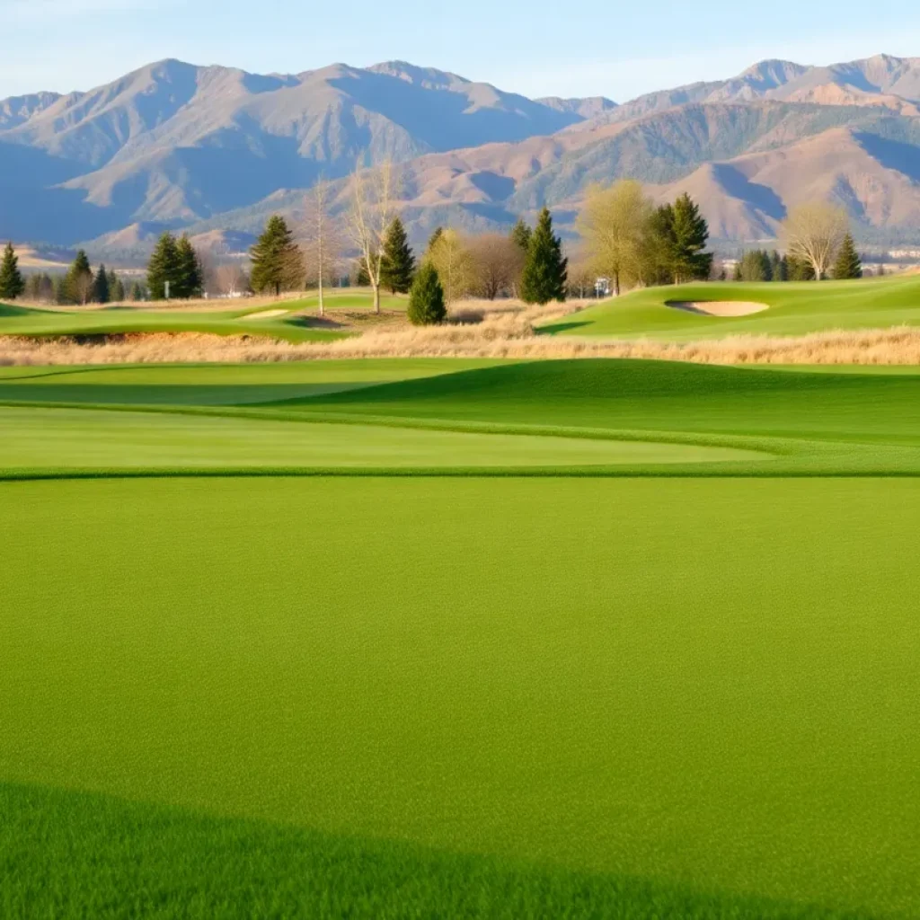 Sustainable golf course in the Rockies during drought