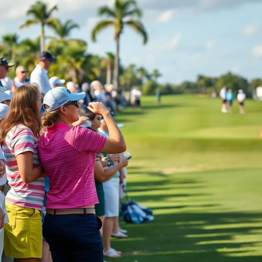 Golfers competing at the Grant Thornton Invitational in Naples, Florida