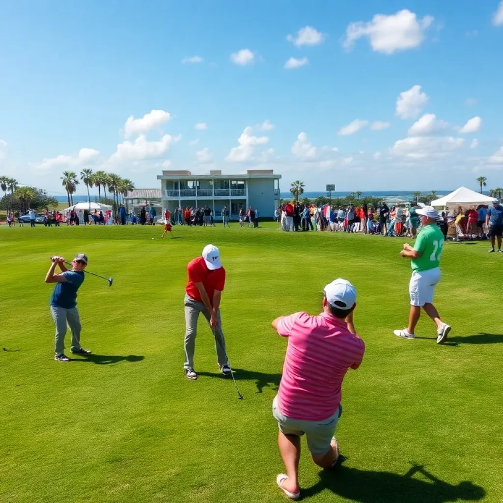 Golfers compete at the 60th Annual Indian River Open in New Smyrna Beach