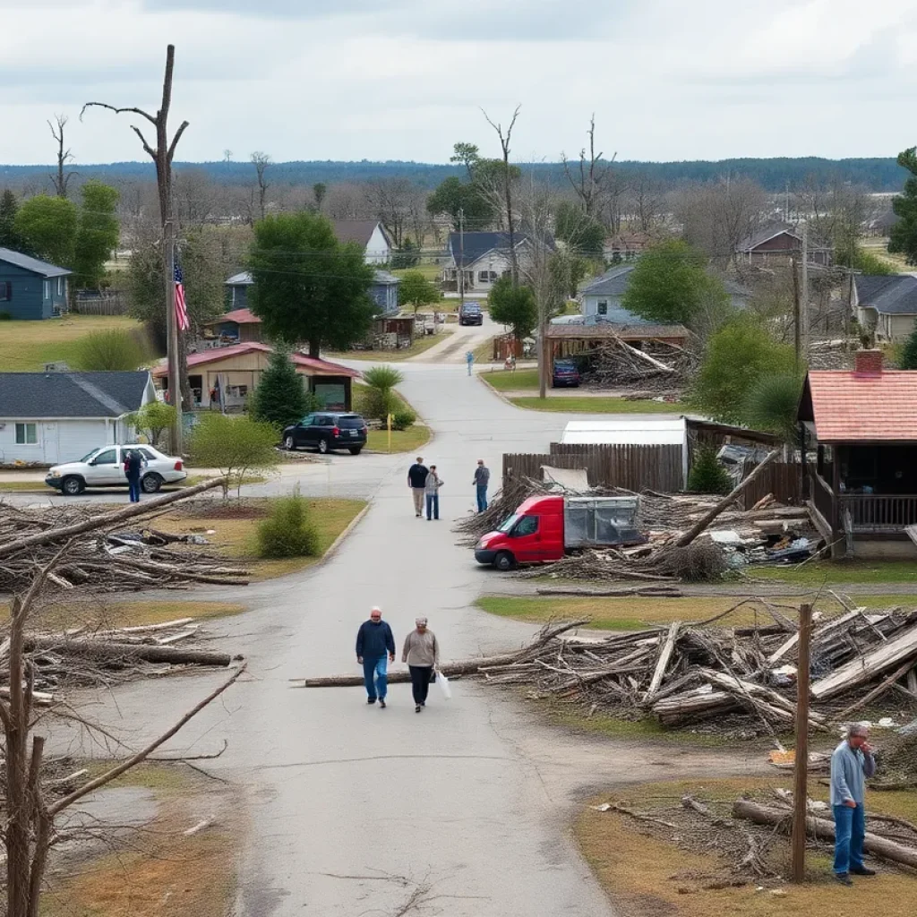 Community members aiding tornado recovery efforts in Iowa