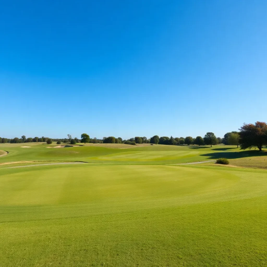 Scenic view of Kinloch Golf Club during the 2024 U.S. Mid-Amateur Championship