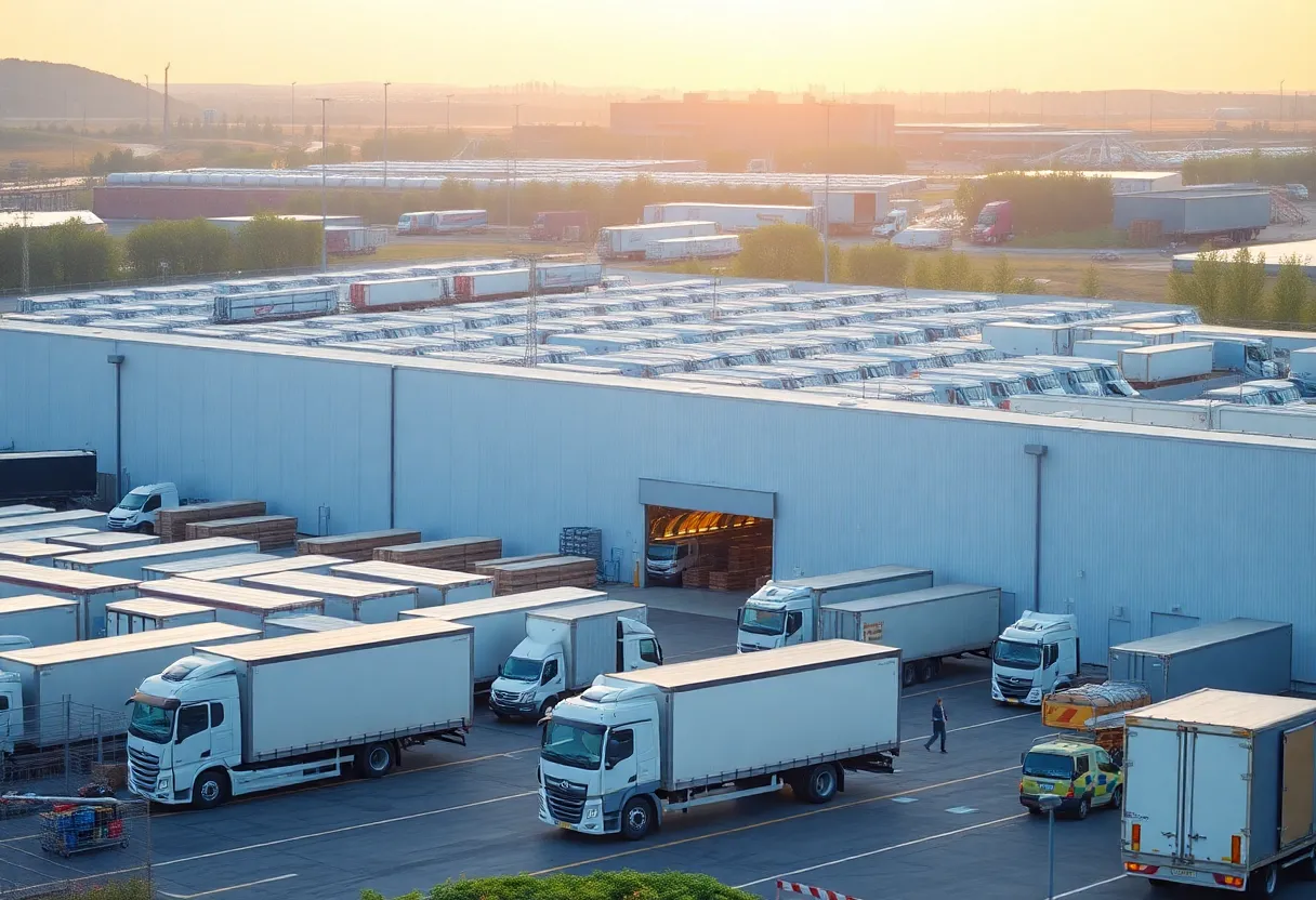 Modern industrial distribution center in Orlando