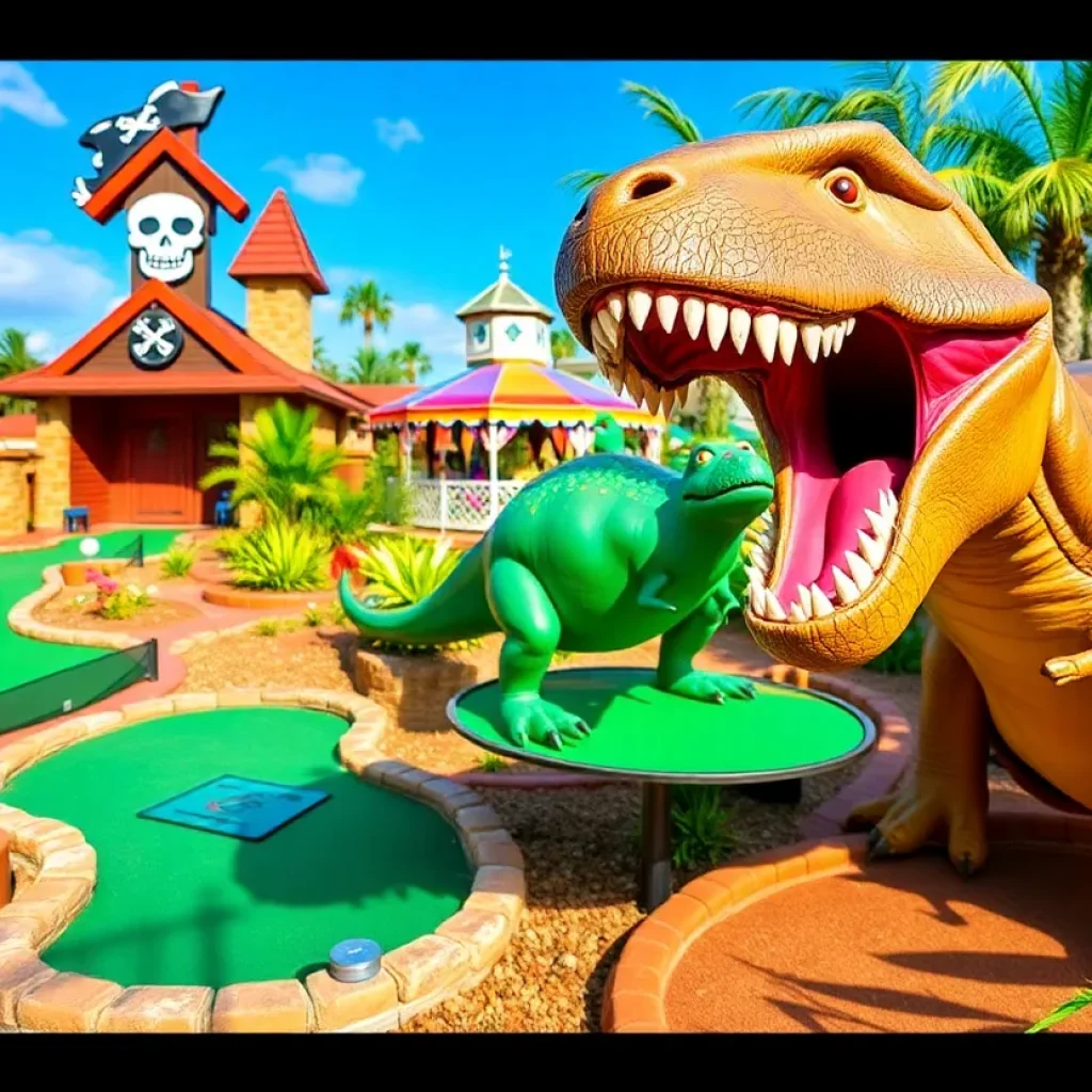 Overview of themed mini golf courses in America