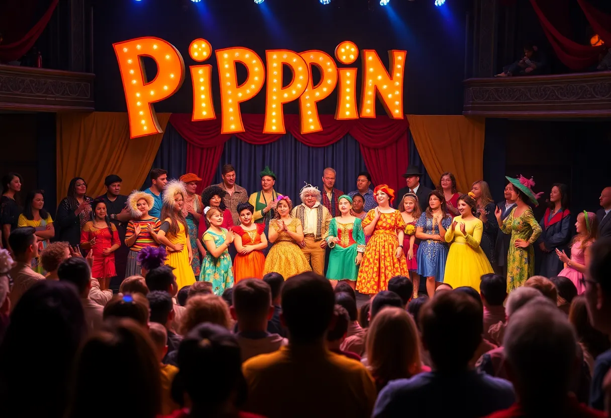 Audience enjoying Pippin benefit performance at Garden Theatre