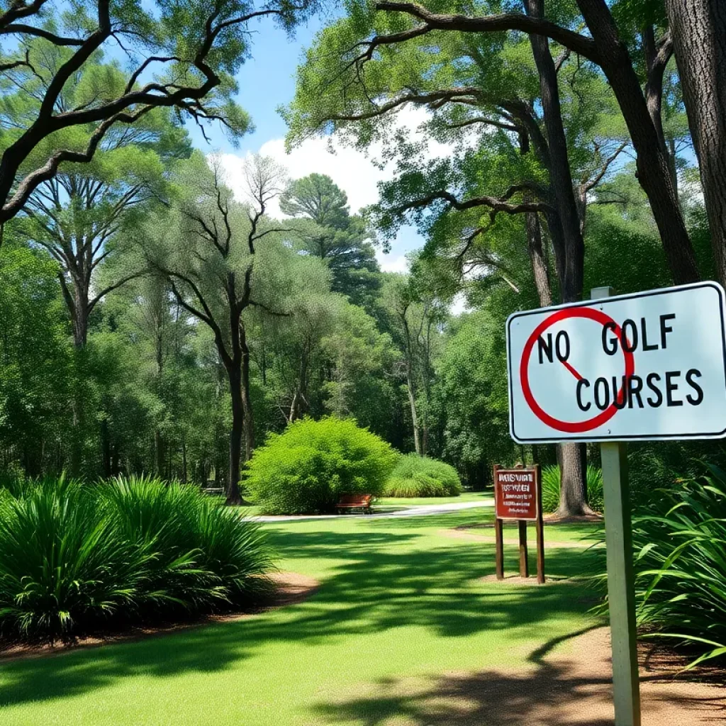 Scenic view of a protected Florida state park with lush greenery