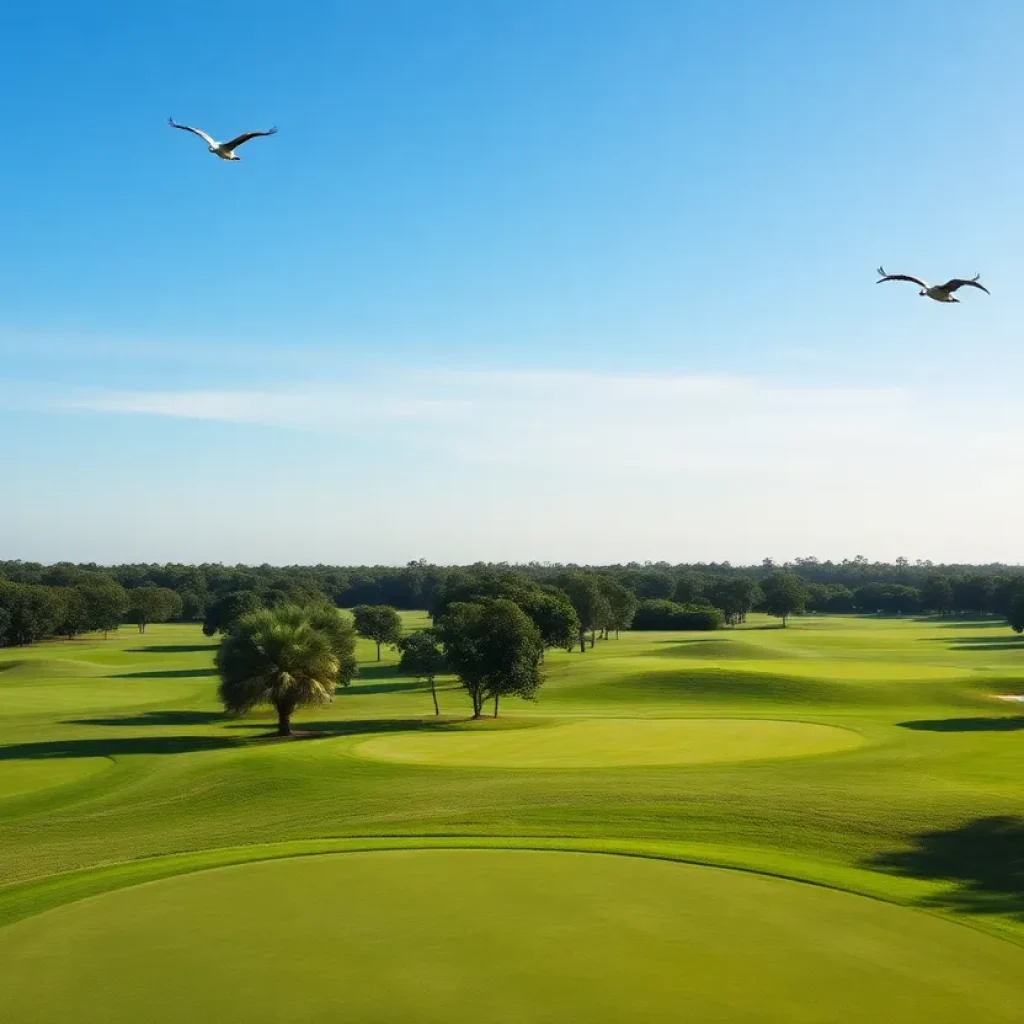 Golfers playing at Soleta Golf Club in Myakka City
