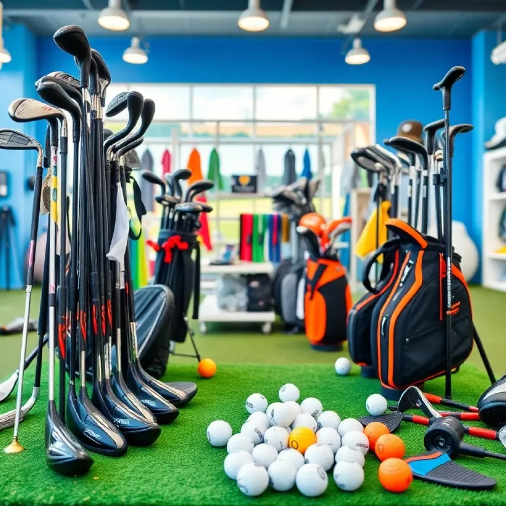 Screenshot of Topgolf's online store featuring beginner golf equipment