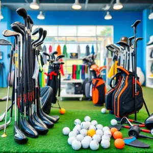 Screenshot of Topgolf's online store featuring beginner golf equipment