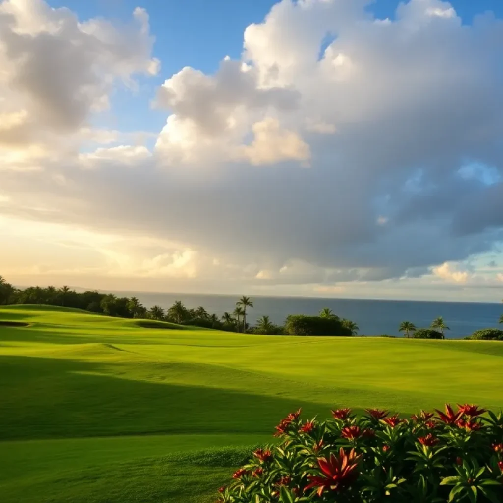 Golfers competing at the 2025 Sentry Tournament of Champions in Hawaii