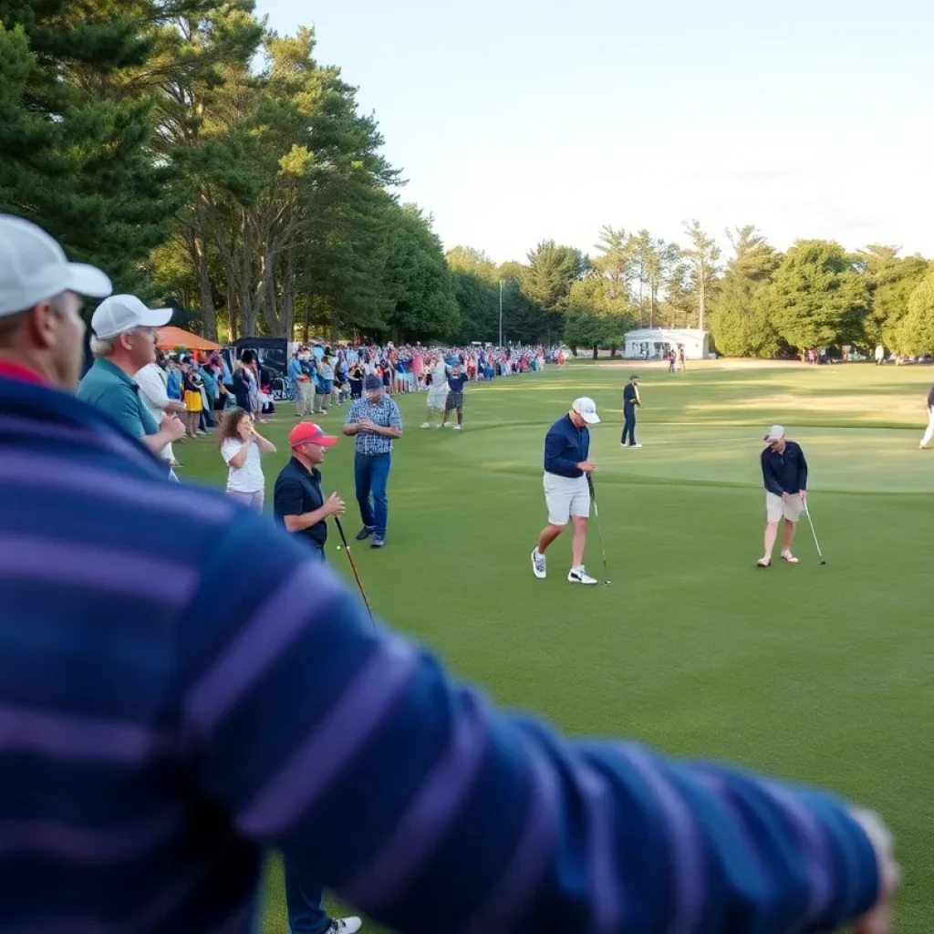 Scenic view of Augusta National Golf Course at the Masters