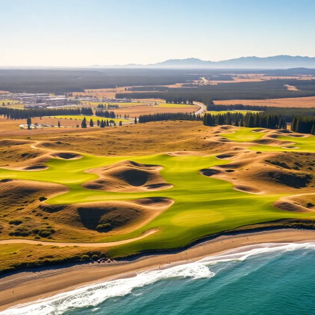 Scenic view of Bandon Dunes Golf Course