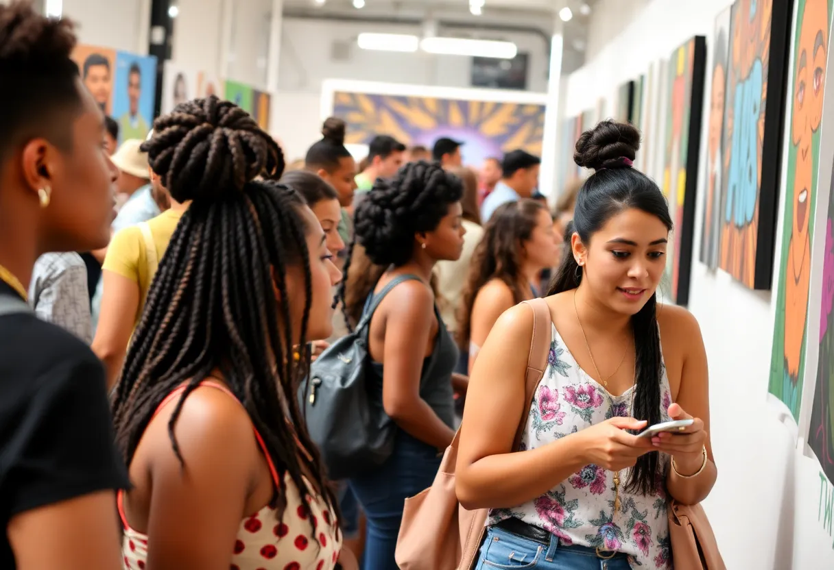 Community members engaged in arts and cultural activities.