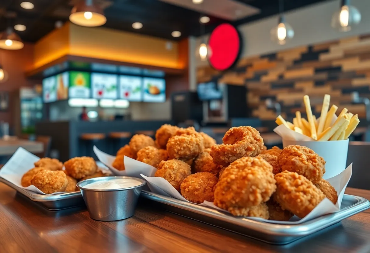 Plate of Chick-fil-A chicken nuggets offered for free in Orlando