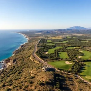 Stunning golf course at Costa Navarino resort in Greece