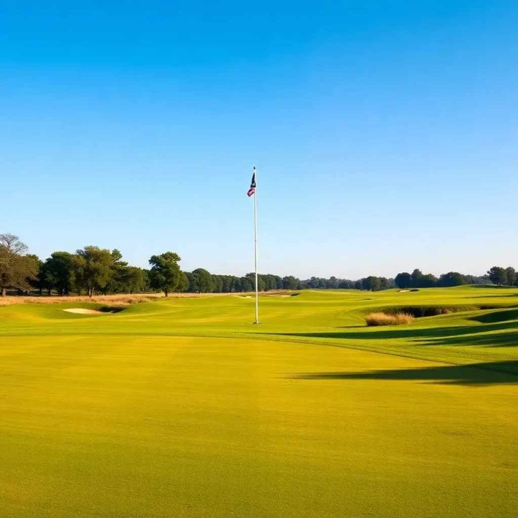 Golf course affected by wildfires, representing the Genesis Invitational 2025