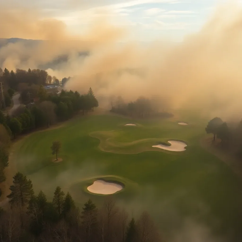 Golf tournament relocation due to wildfires