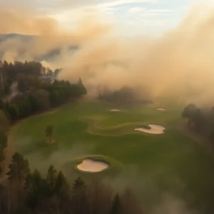 Golf tournament relocation due to wildfires