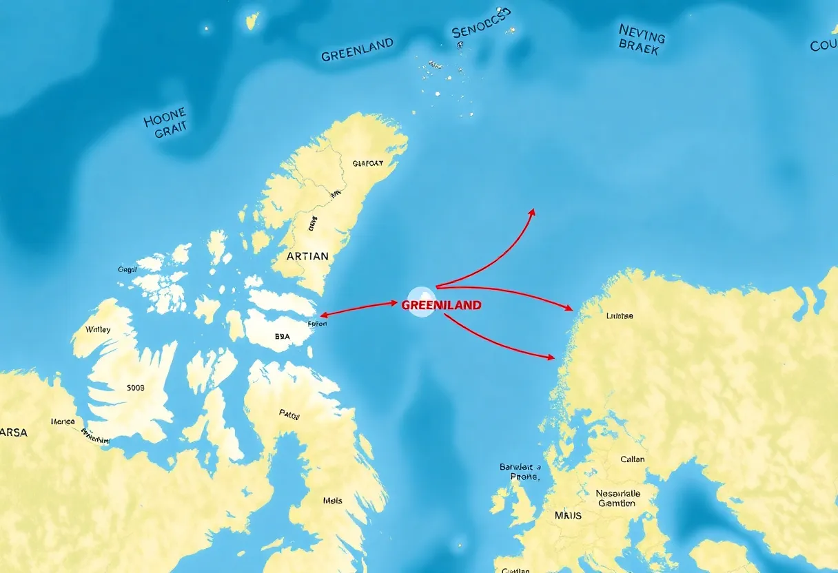 Geopolitical Map of Greenland