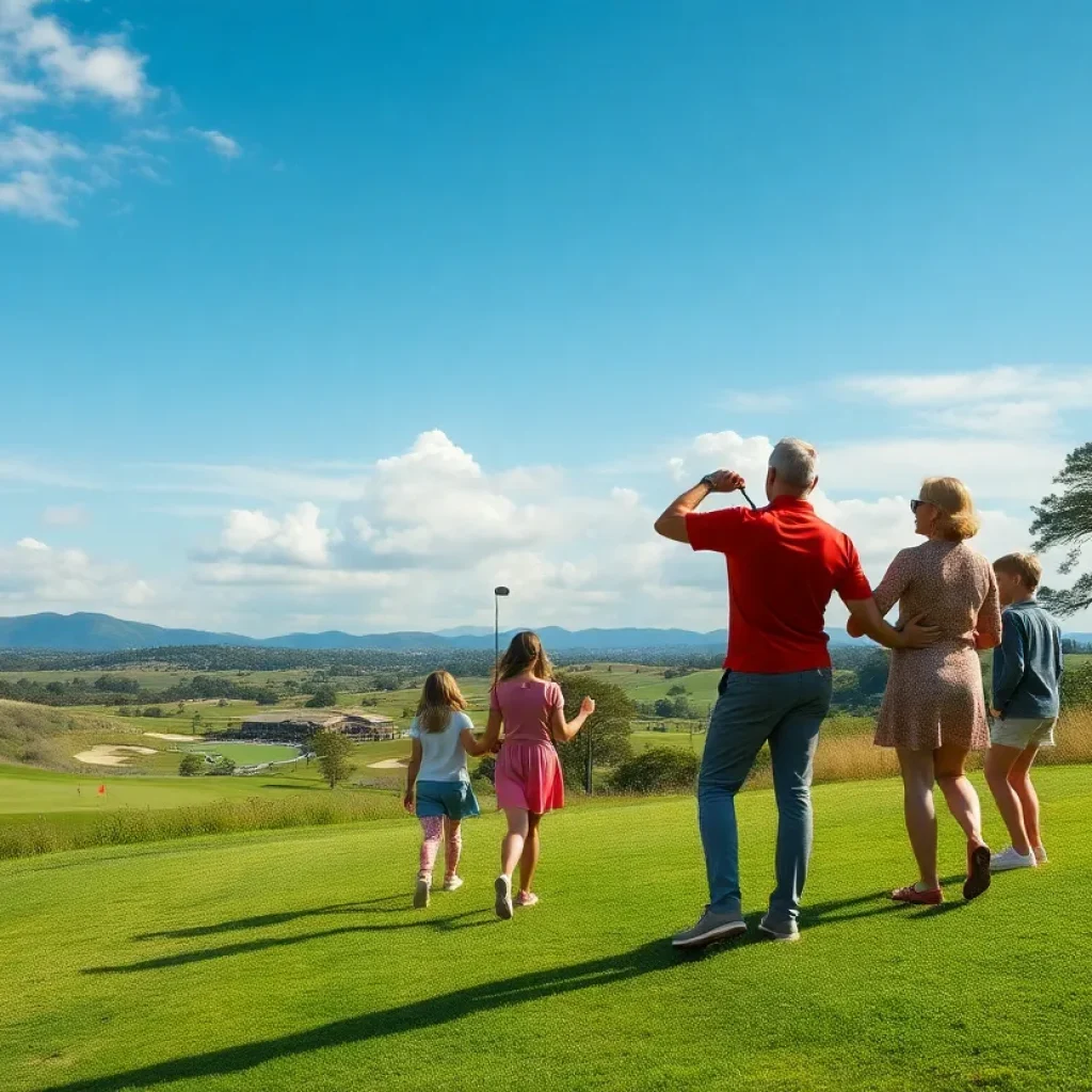 A group of non-golfers enjoying activities on a golf trip