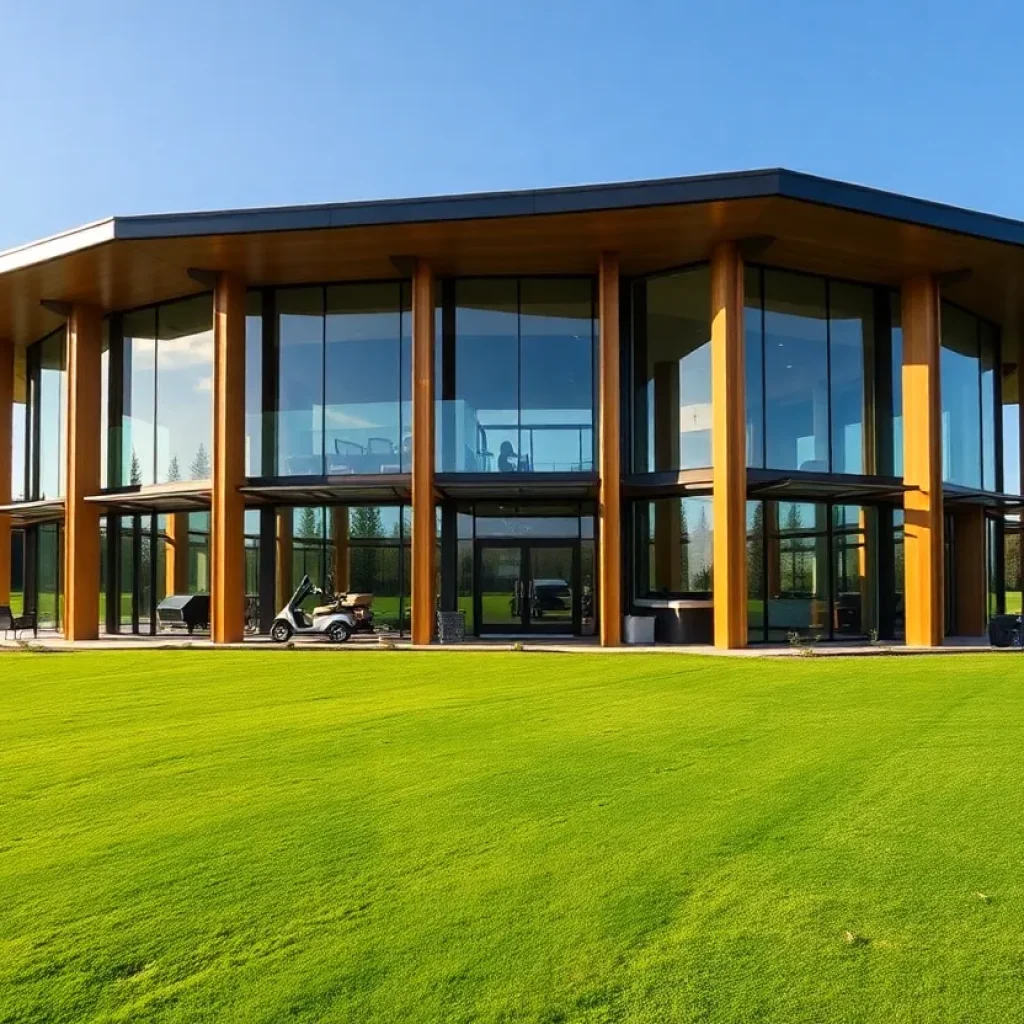 Luxurious Haesley Nine Bridges Clubhouse in South Korea