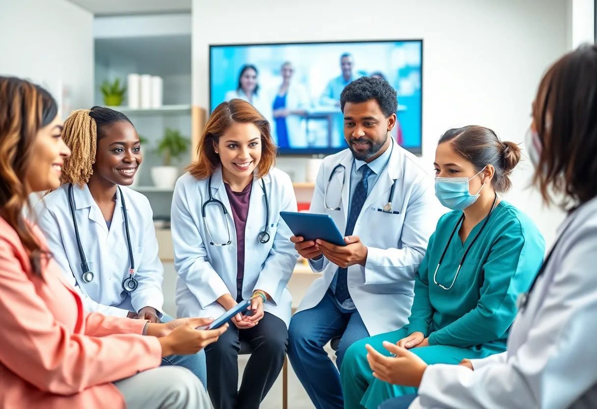 Healthcare Professionals in Virtual Care Setting
