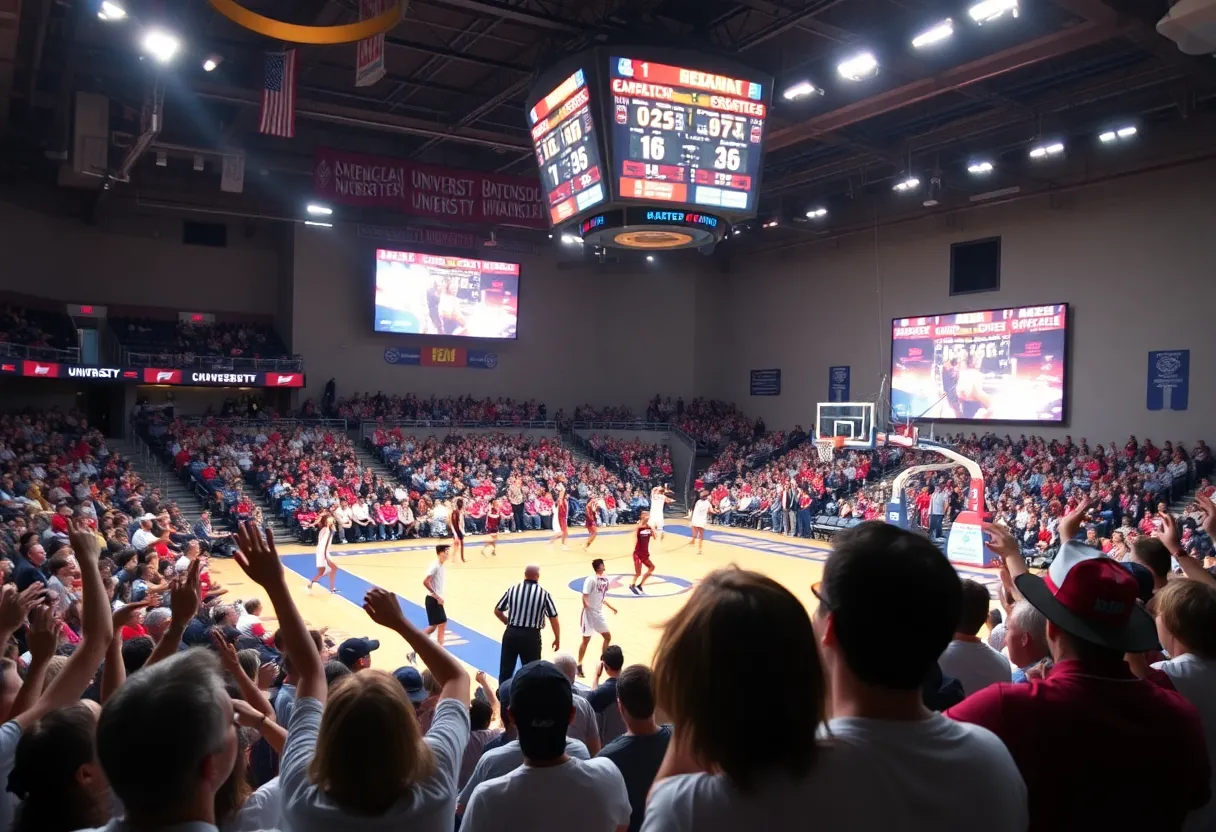 Iowa State basketball players competing during a game