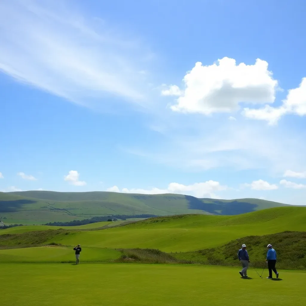 Promotional display for Ireland golf tourism at the PGA Show