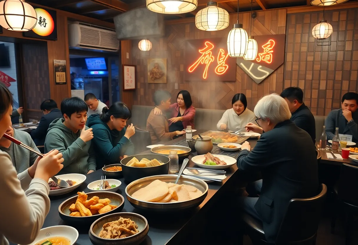 Diners enjoying Korean BBQ at So Gong Dong restaurant in Orlando