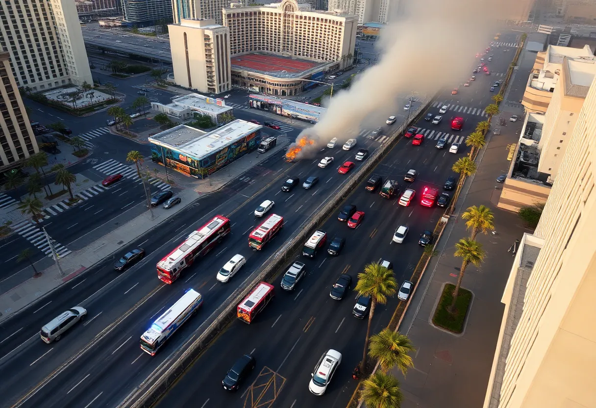 Explosion Scene in Las Vegas