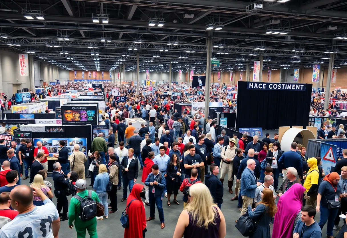 Crowd at MegaCon Orlando 2025 enjoying the convention atmosphere