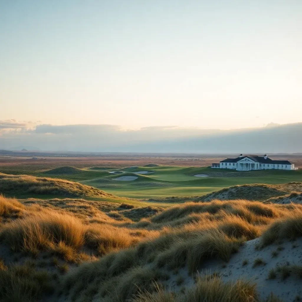 Landscape of the new golf course designed by David McLay Kidd at Streamsong Resort