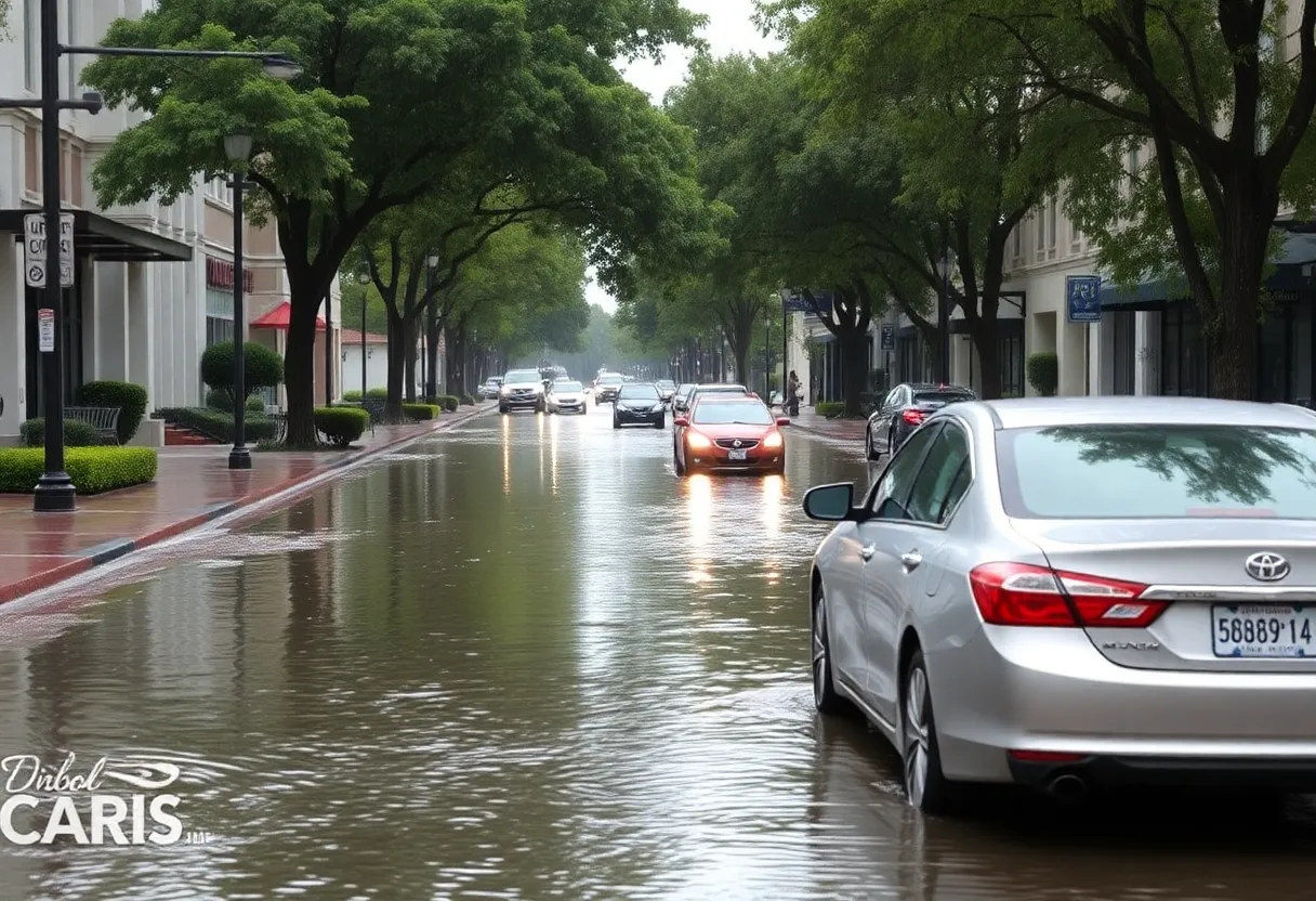 Flooded street in Orlando