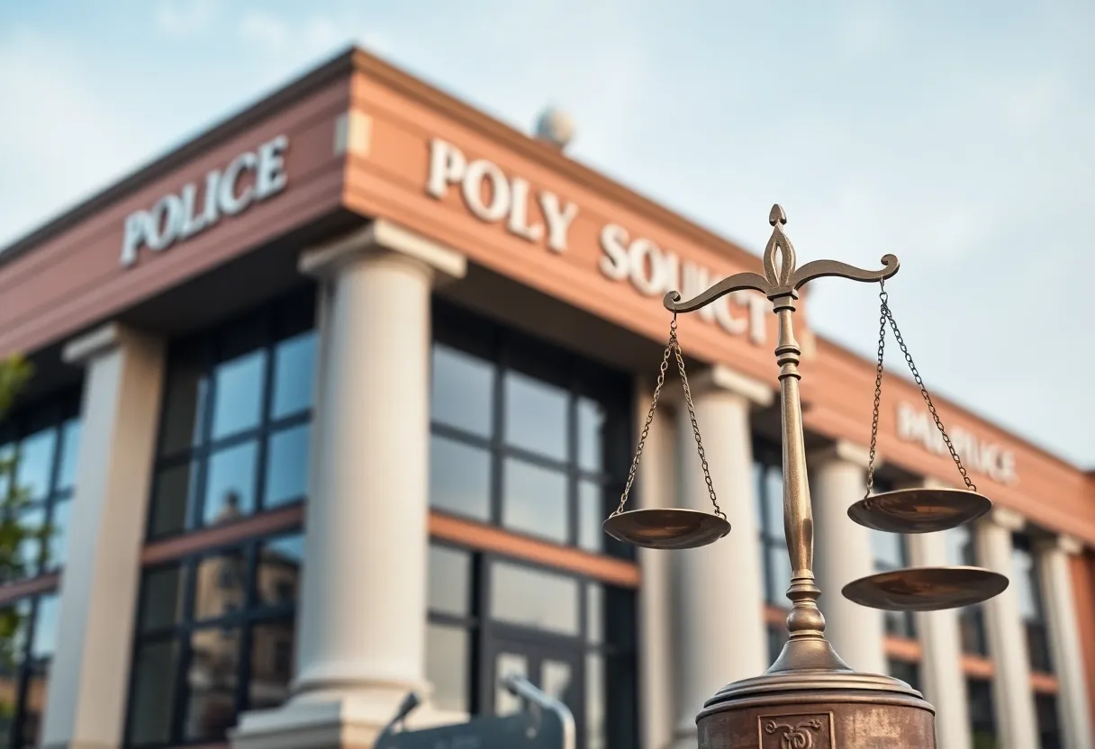 Orlando Police Department building with a focus on justice and accountability