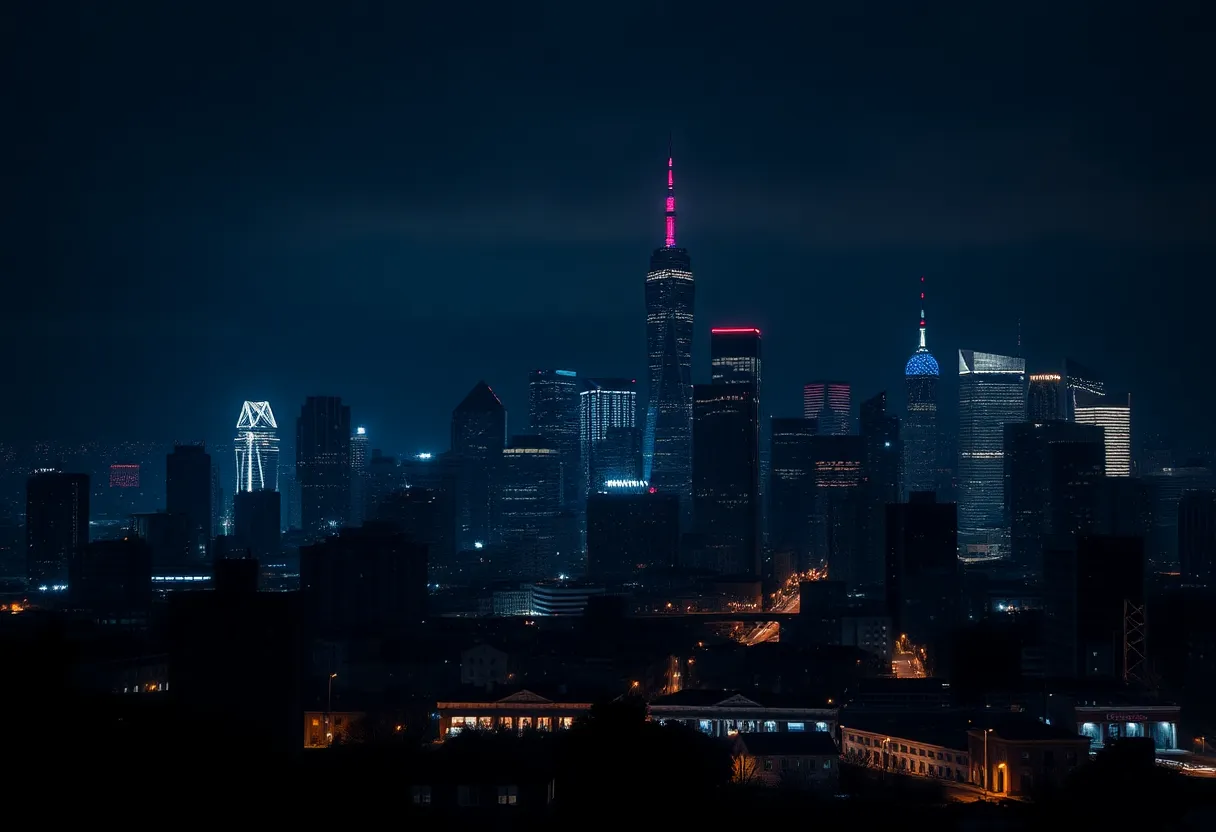Night view of Orlando skyline representing community concerns