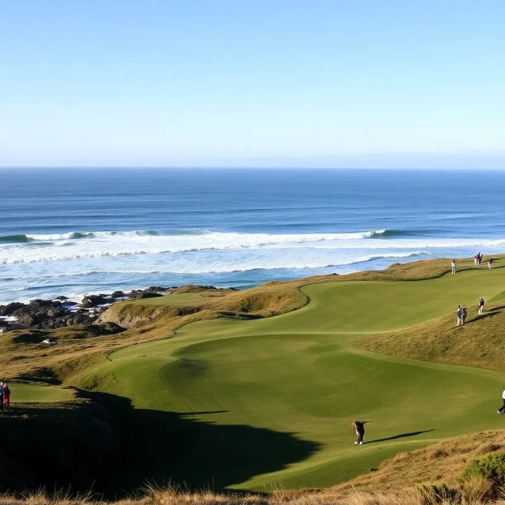 Golf tournament at Pebble Beach Golf Links