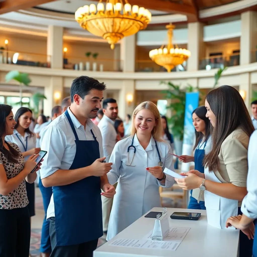 Attendees networking at the Quinta do Lago Resort Open Day.