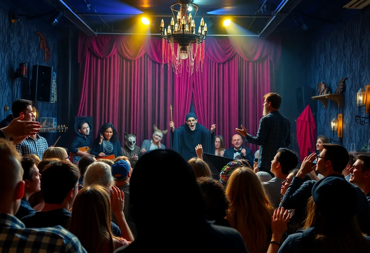 Audience enjoying a performance of Saw the Musical