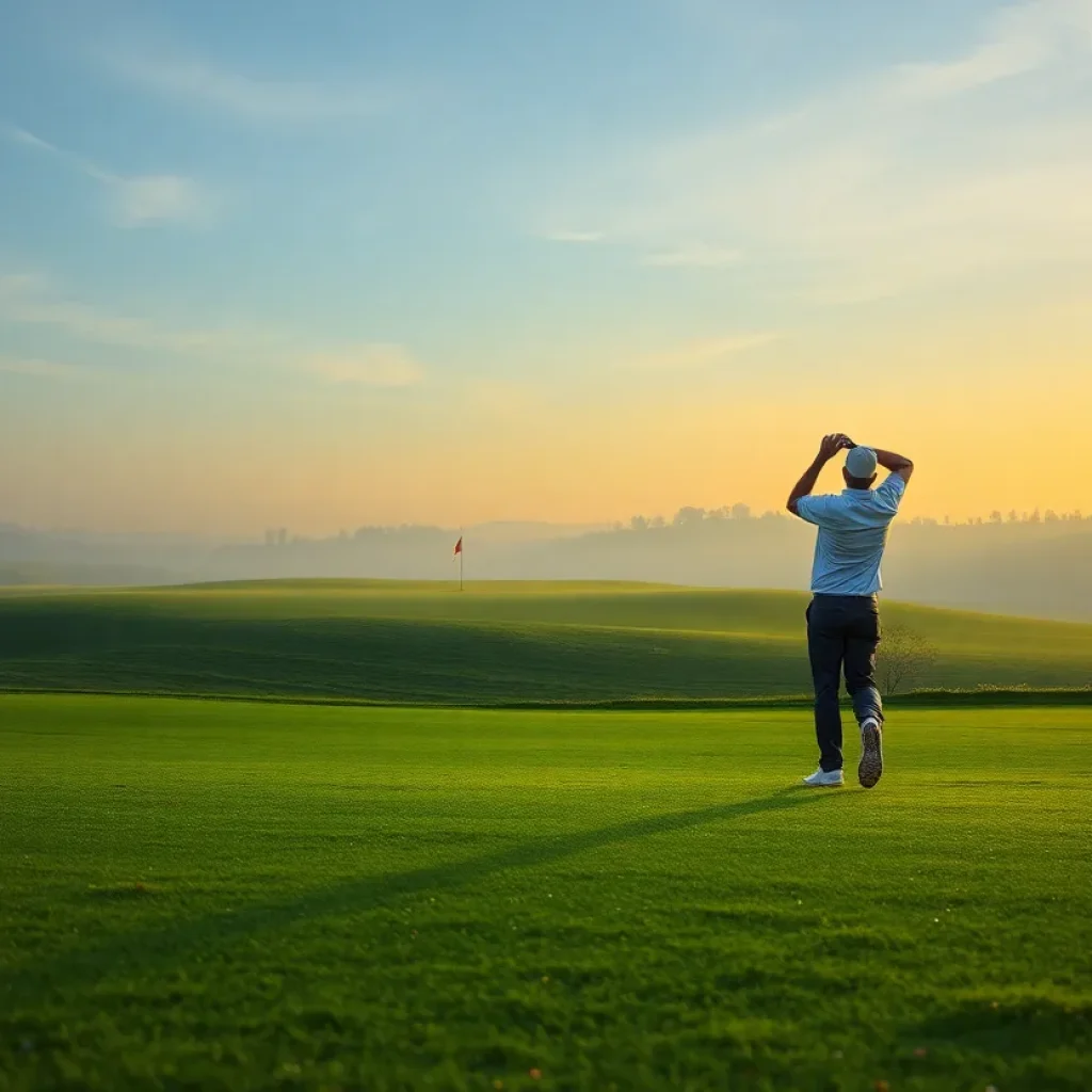 Golfers playing on a scenic course at The Sea Pines Resort