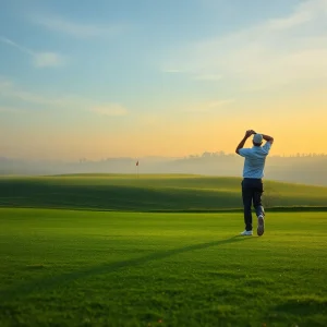 Golfers playing on a scenic course at The Sea Pines Resort