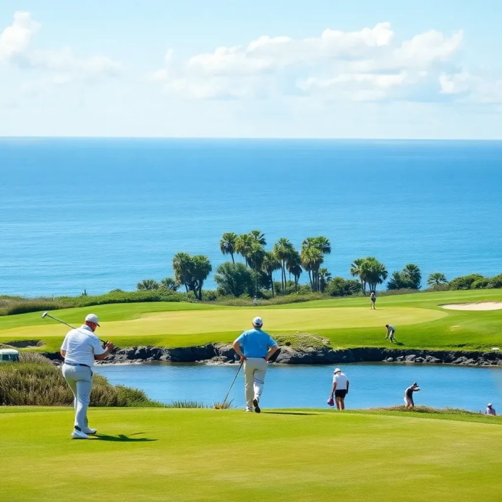 A beautiful view of the Plantation Course in Hawaii during The Sentry tournament.