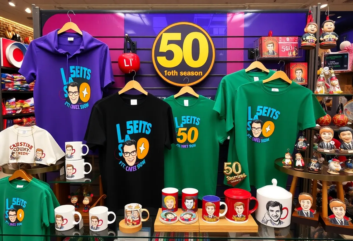 Exclusive merchandise for SNL's 50th season at Universal Orlando