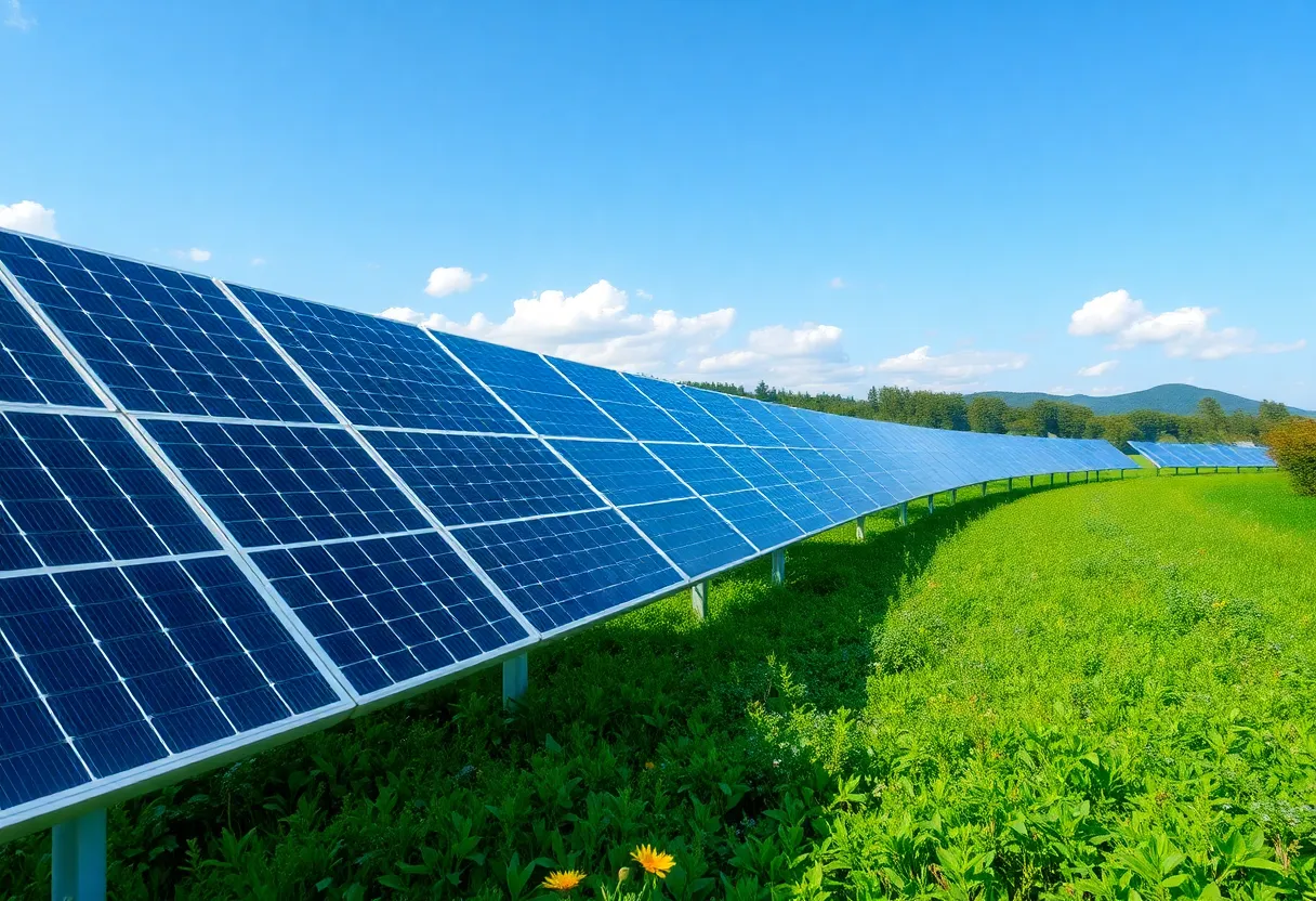 Solar Panels Symbolizing Renewable Energy