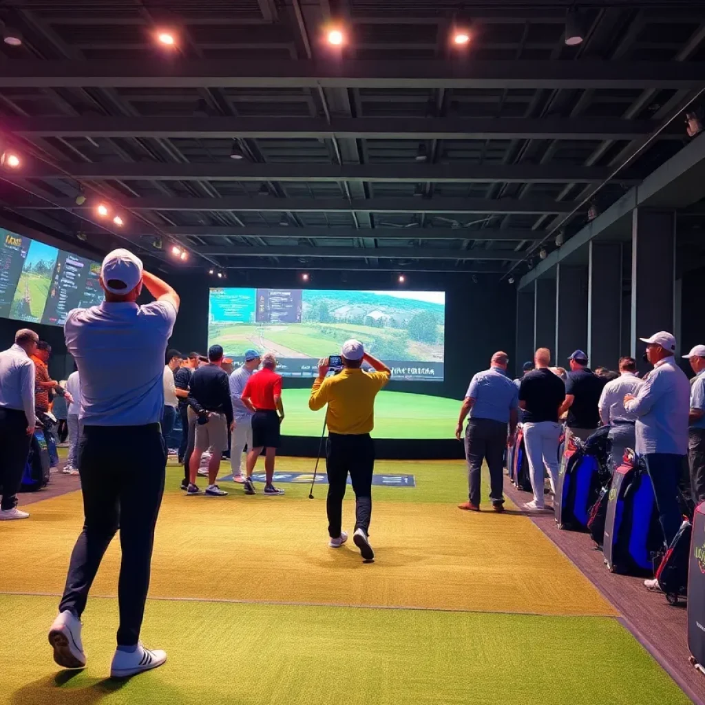 A thrilling moment from the TGL Golf League match.