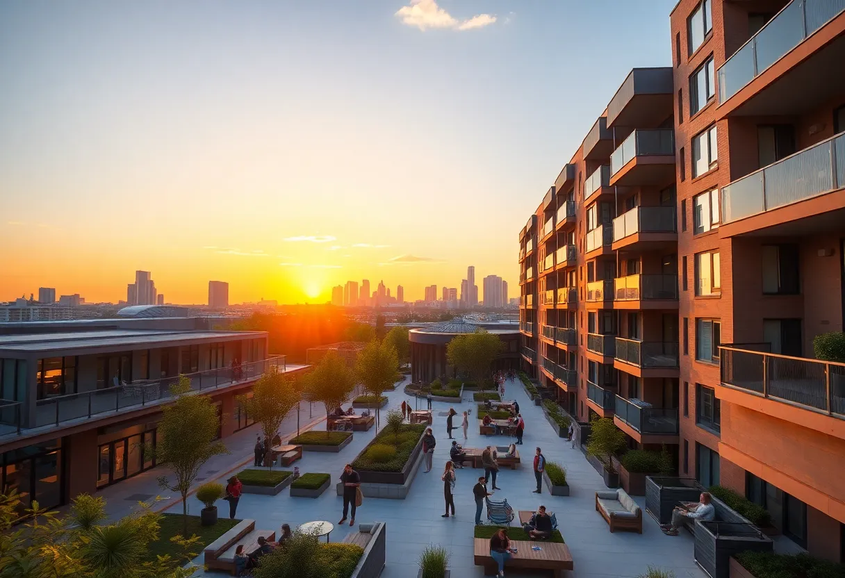 Modern student housing complex in Orlando