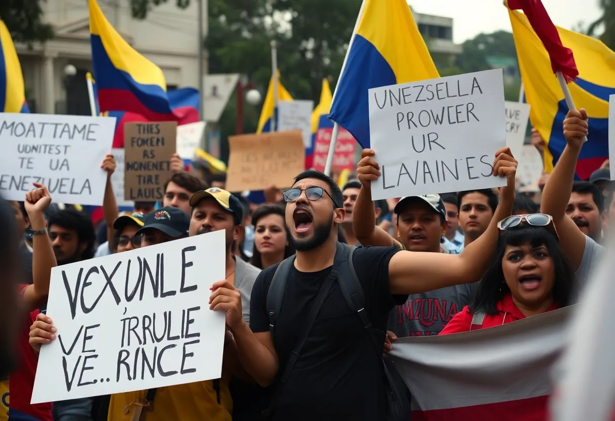 Venezuela Political Rally