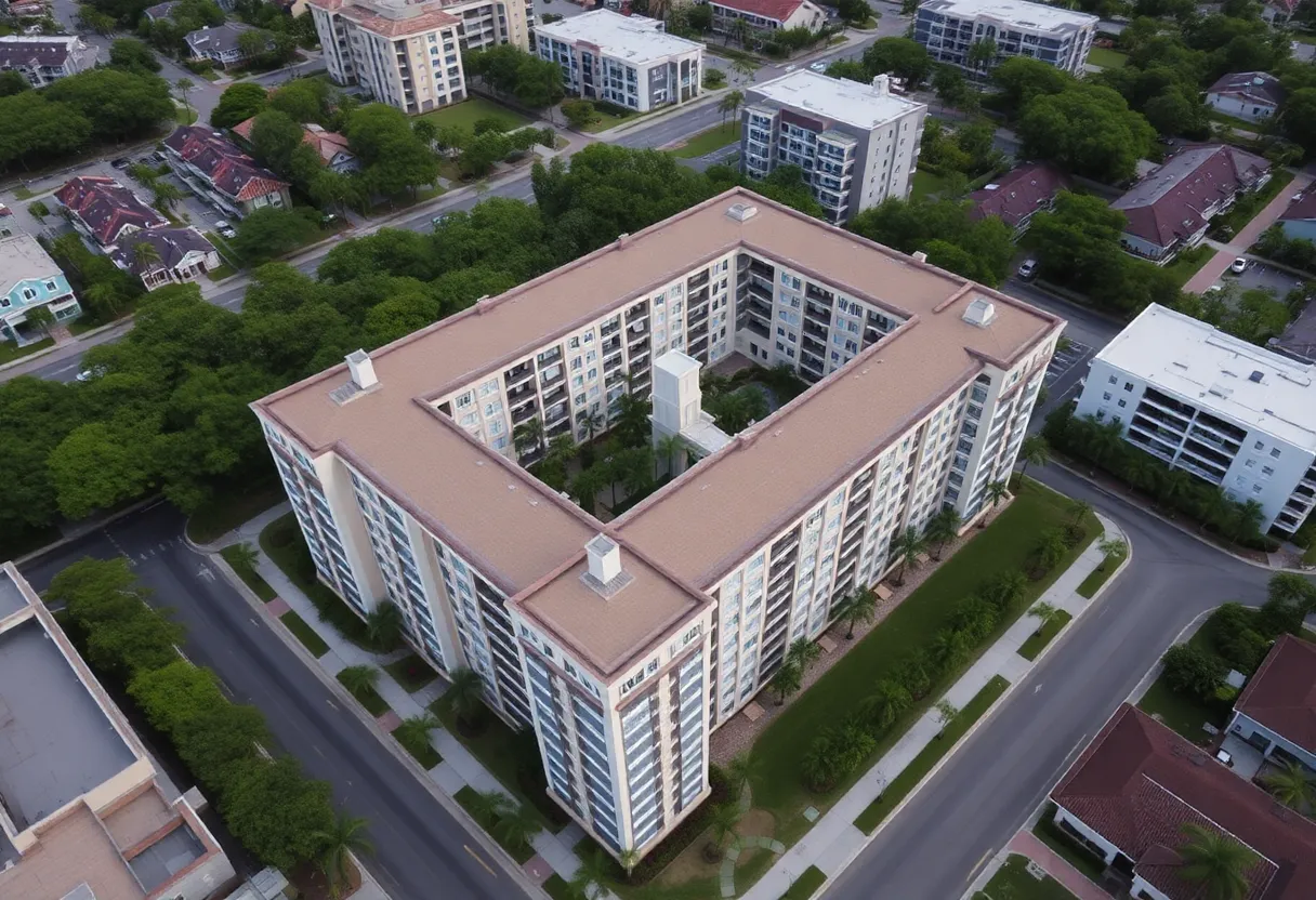Via Mizner Apartments Aerial View